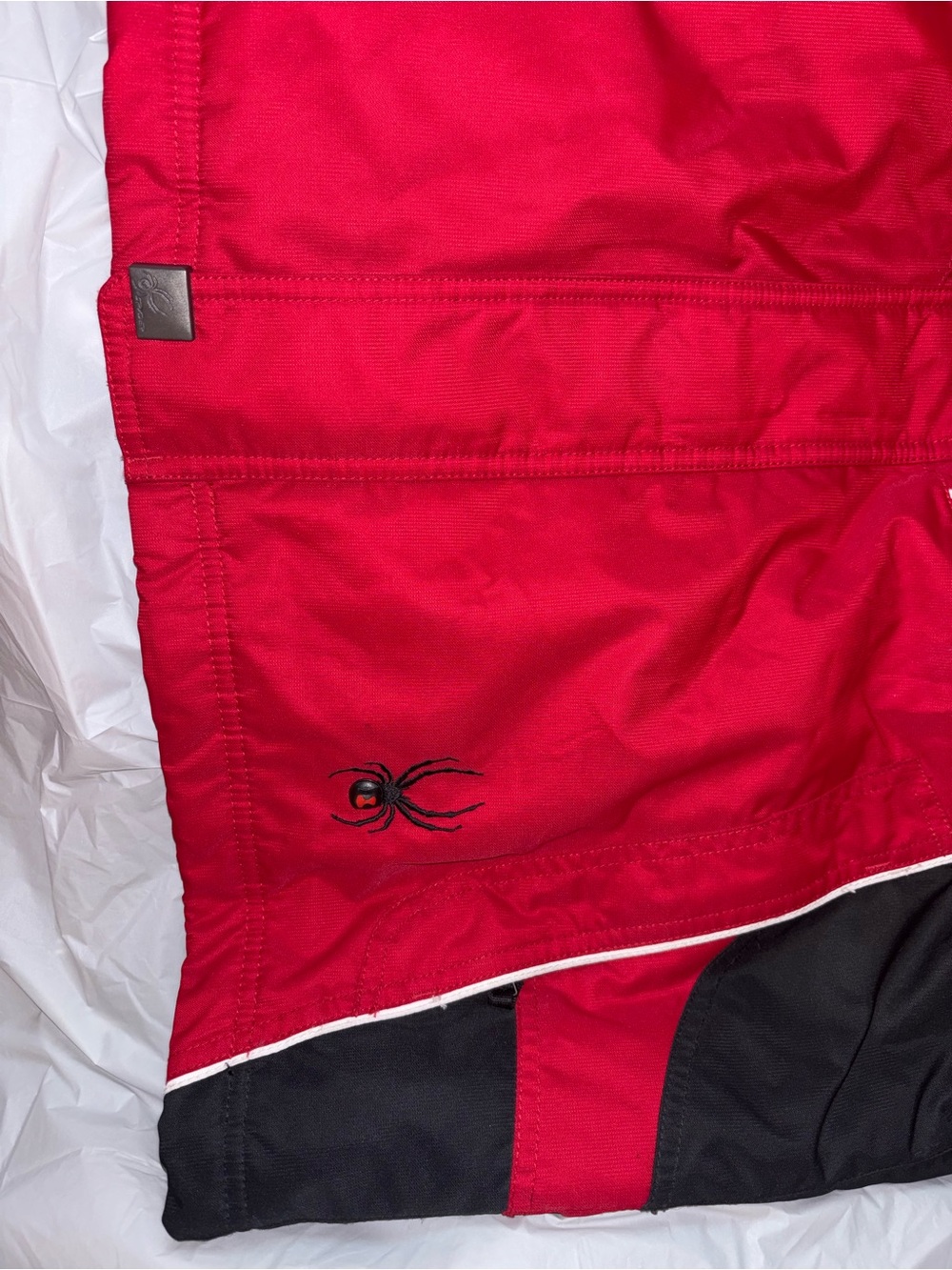 Spyder Red White Black Sport Ski Jacket - Picture 8 of 12